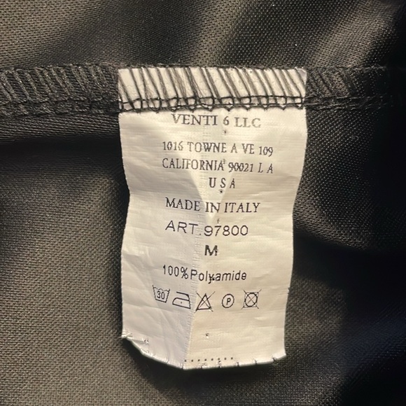 Venti6 Black Faux Leather Joggers Size Medium - Picture 8 of 8